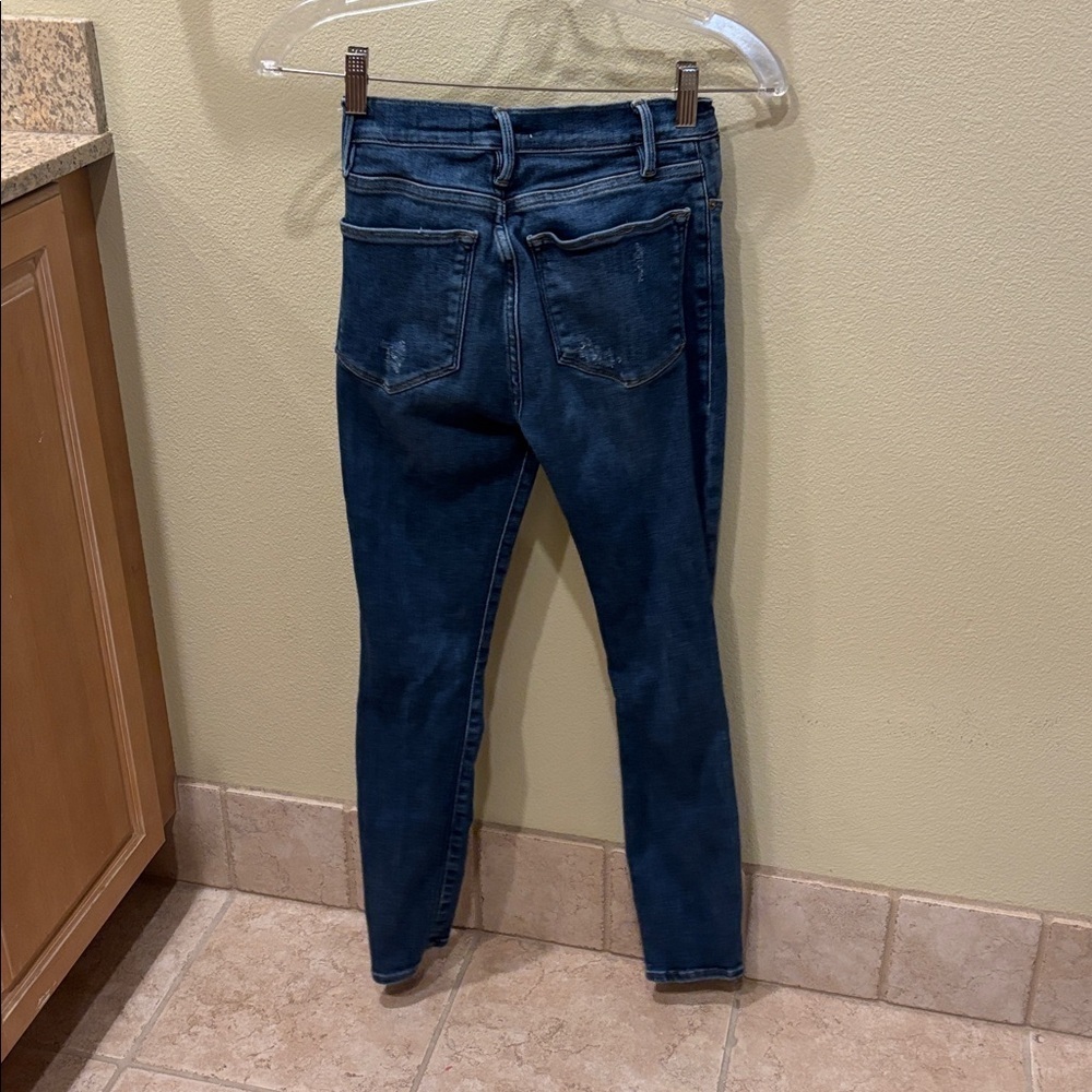 Frame Denim Dark Blue Le High Skinny Jeans - Picture 9 of 10